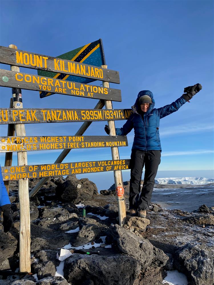 Sylvie Up Mount Kilimanjaro