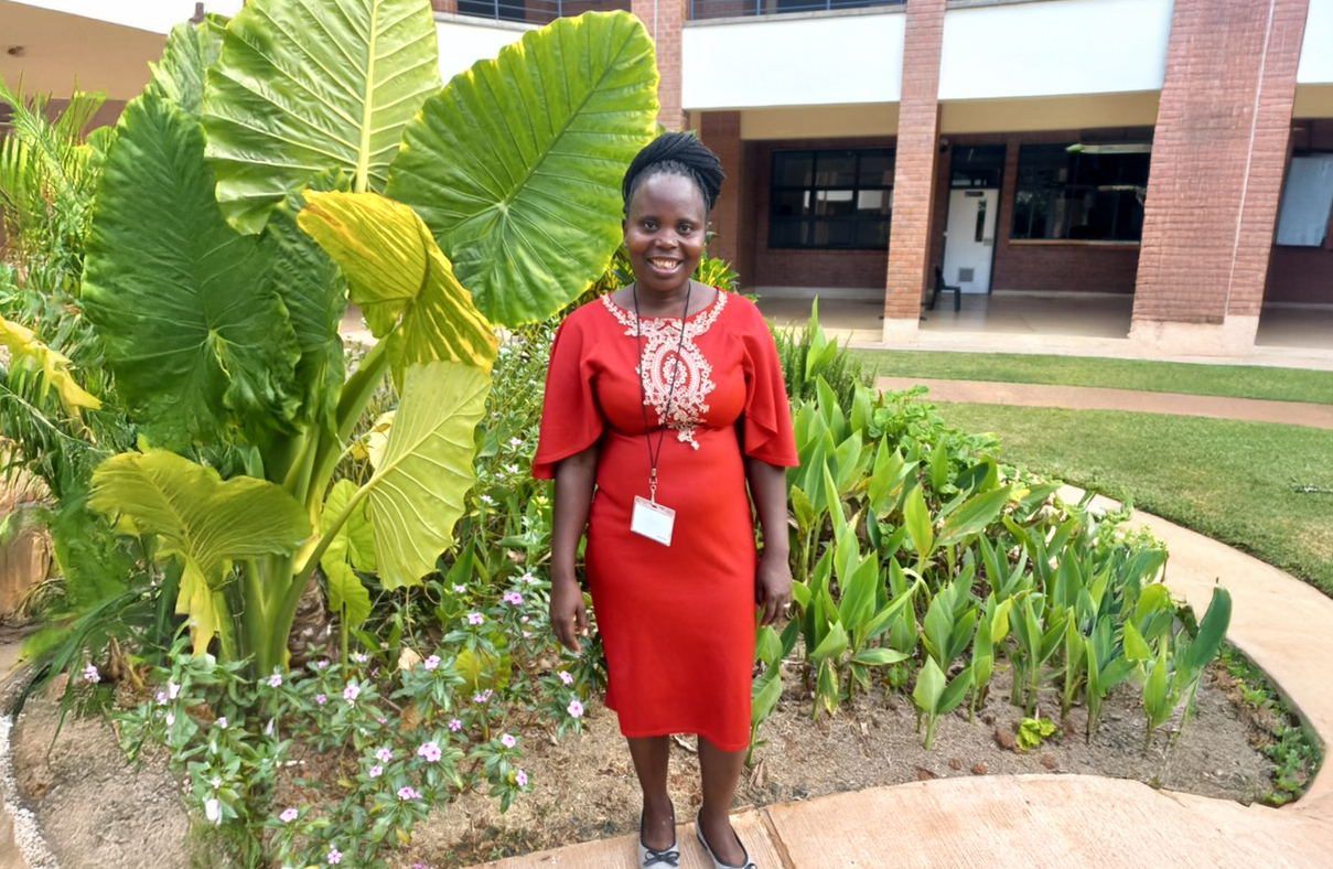 Benedeta outside the hospital